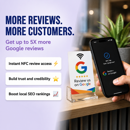 Contactless Google Customer Review NFC Card